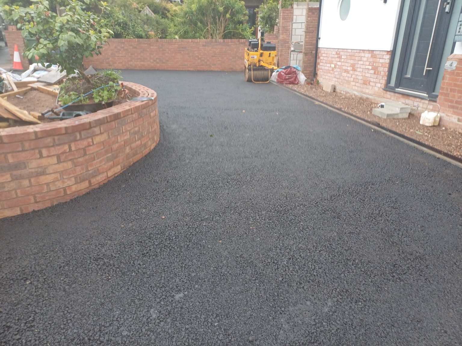 Finished driveway surface