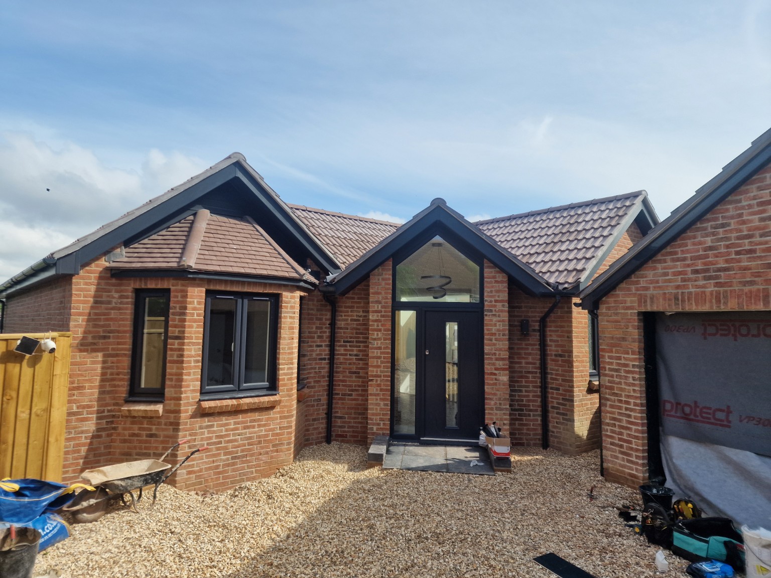 Completed residential masonry elevation by CMD
